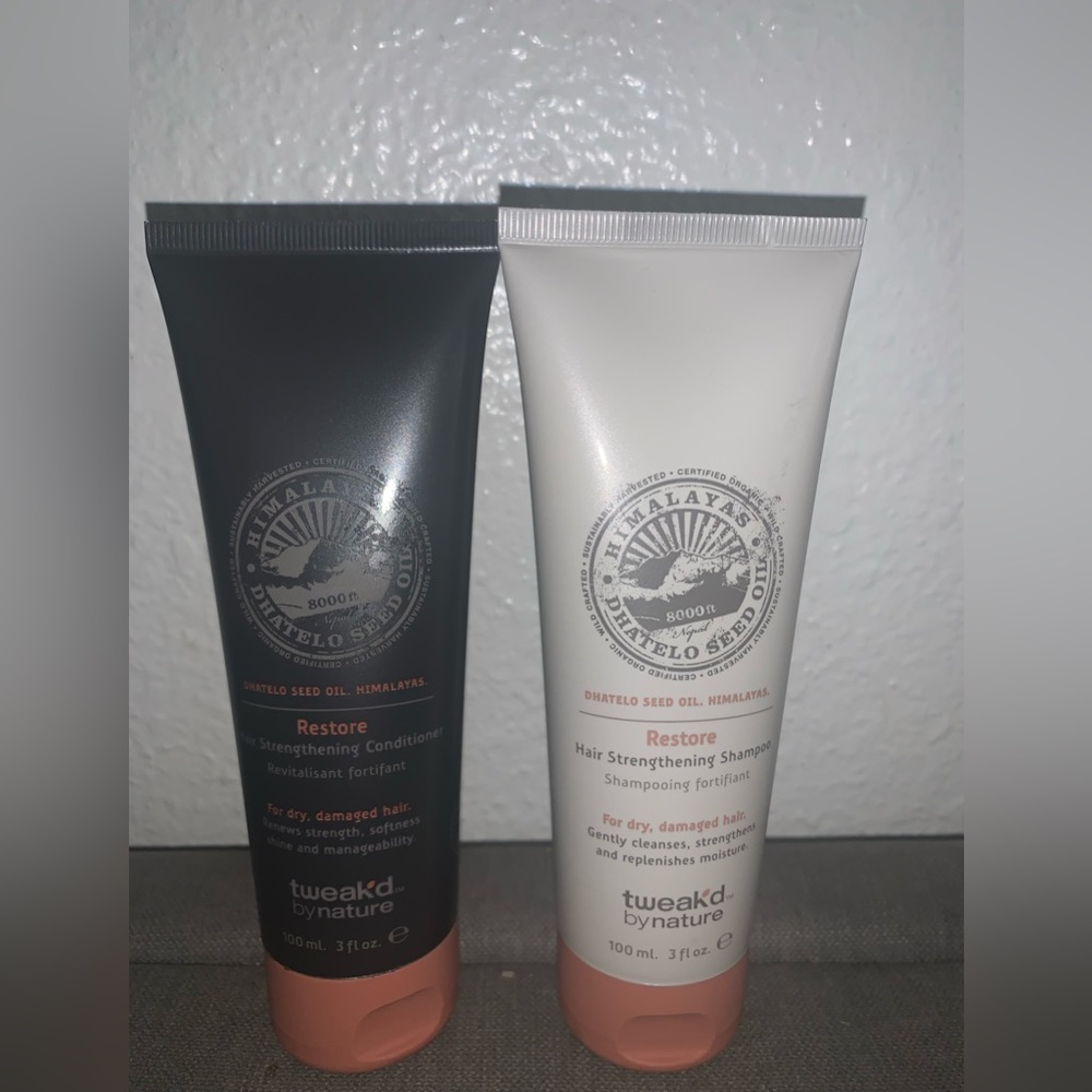 Tweak’d by nature hair strengthening shampoo dry hair and conditioner 3oz